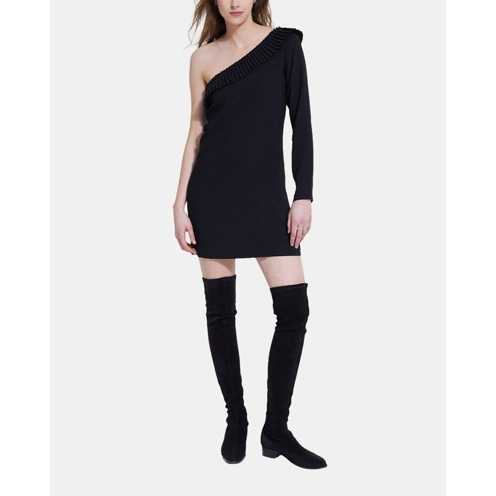 The Kooples One Shoulder Black Dress – NWT – Size Small – Crepe Mini - Picture 13 of 16